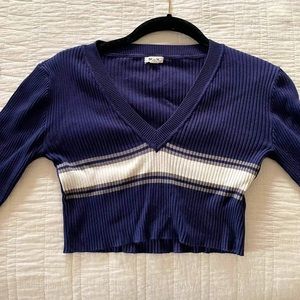 Garage Long Sleeve Cropped Top